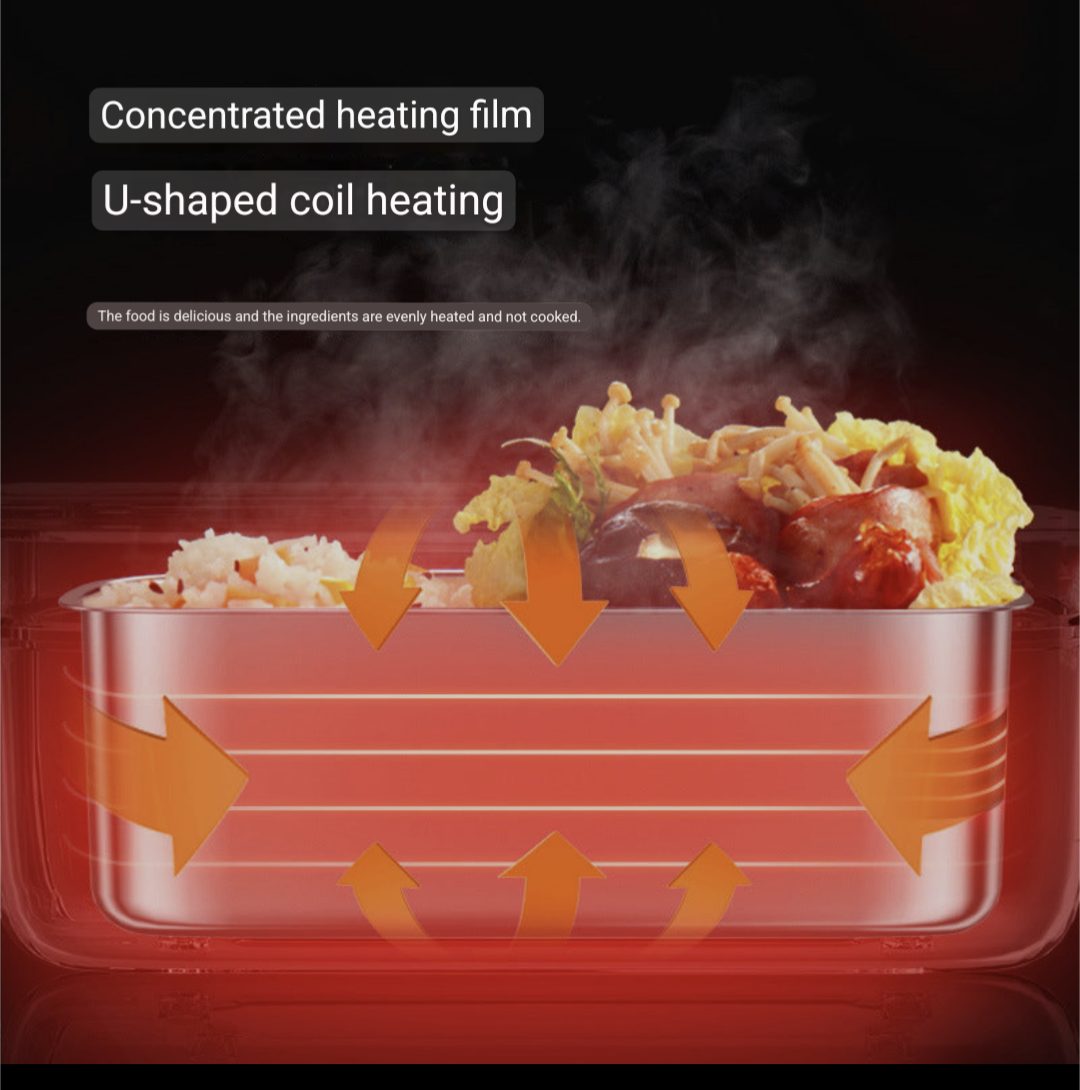 Chargable heating lunch box self-heating, suitable for construction workers