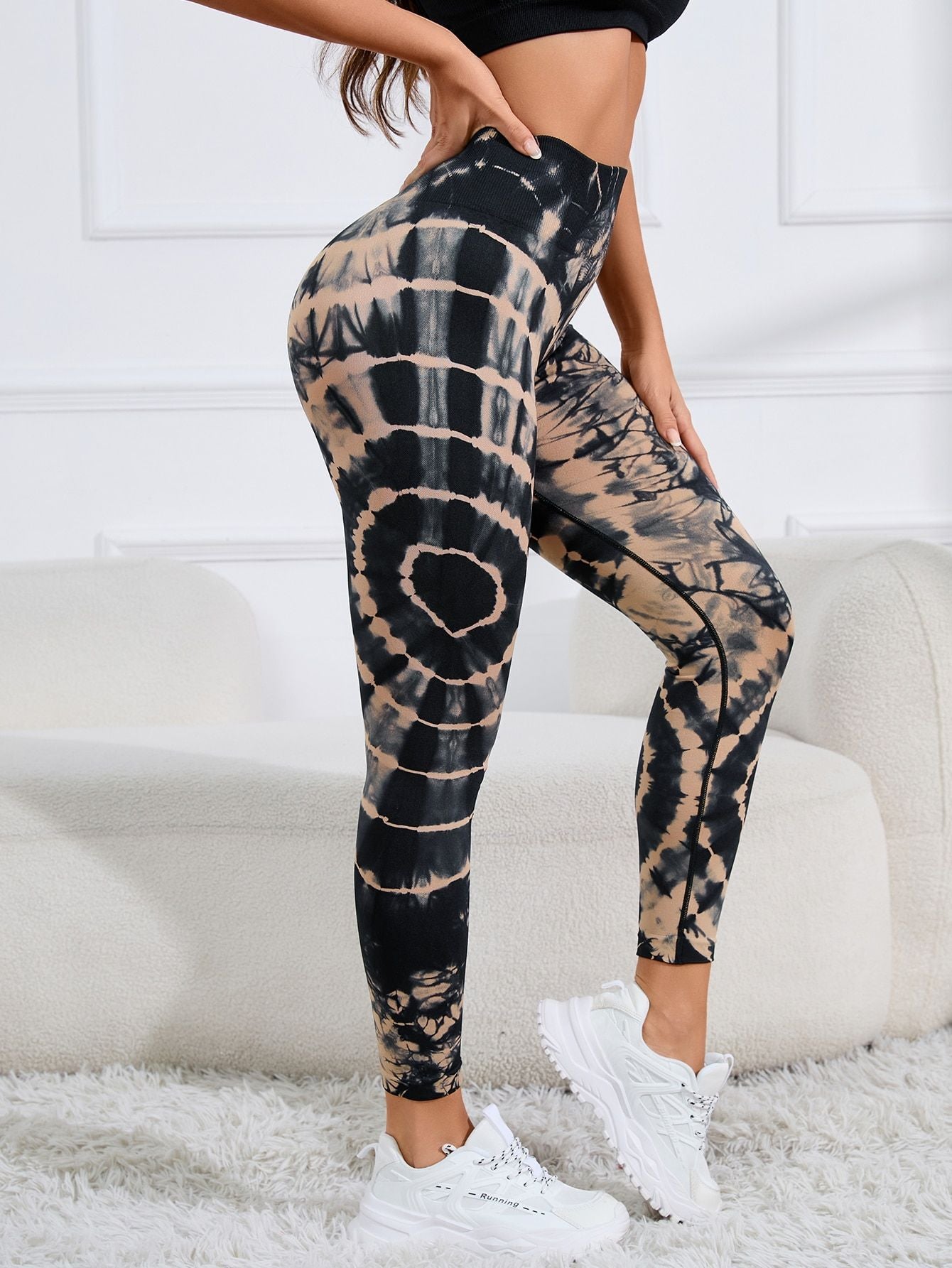 Women Print  Seamless Pants Leopard High Waist Leggings Thin Fitness Pant Push Up Legging Sports Pants Gym Workout Tights