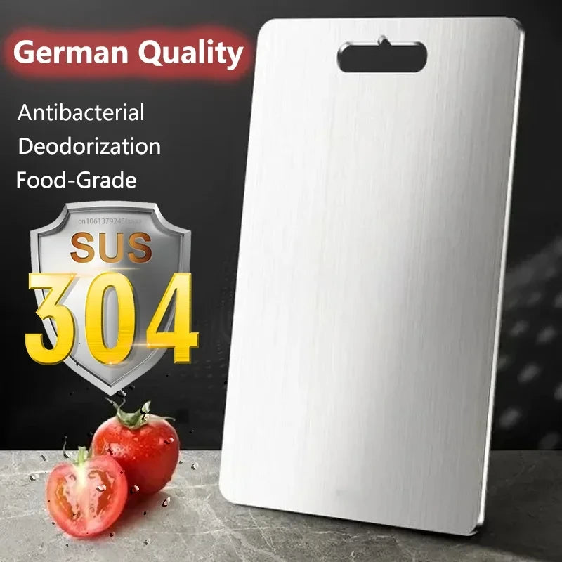 Double-sided Stainless Steel Cutting Board Food Grade Commercial Thickened Mildew Resistant Domestic Fruit Cutting Board