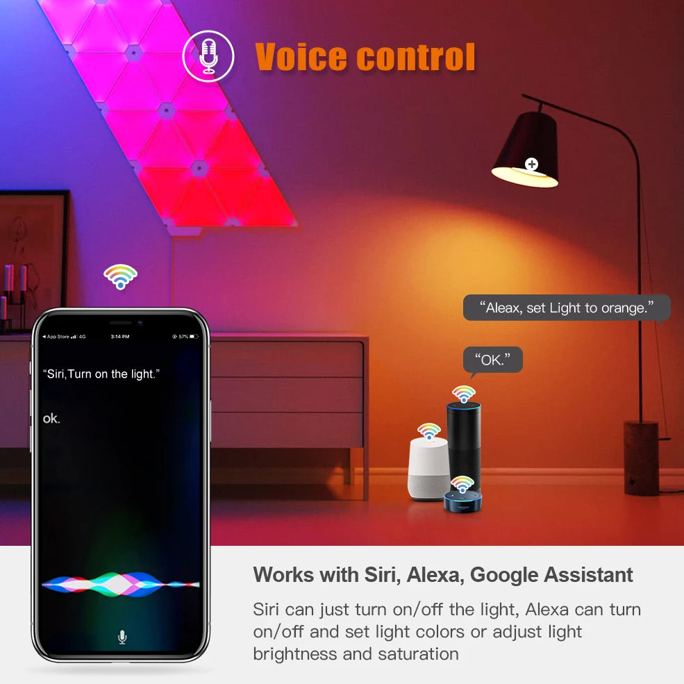 Tuya Wifi E27 Led Lamp RGB CW WW Led Light Bulb Alexa Smart Bulb Compatible With Google Assistant For Smart Life Decoration