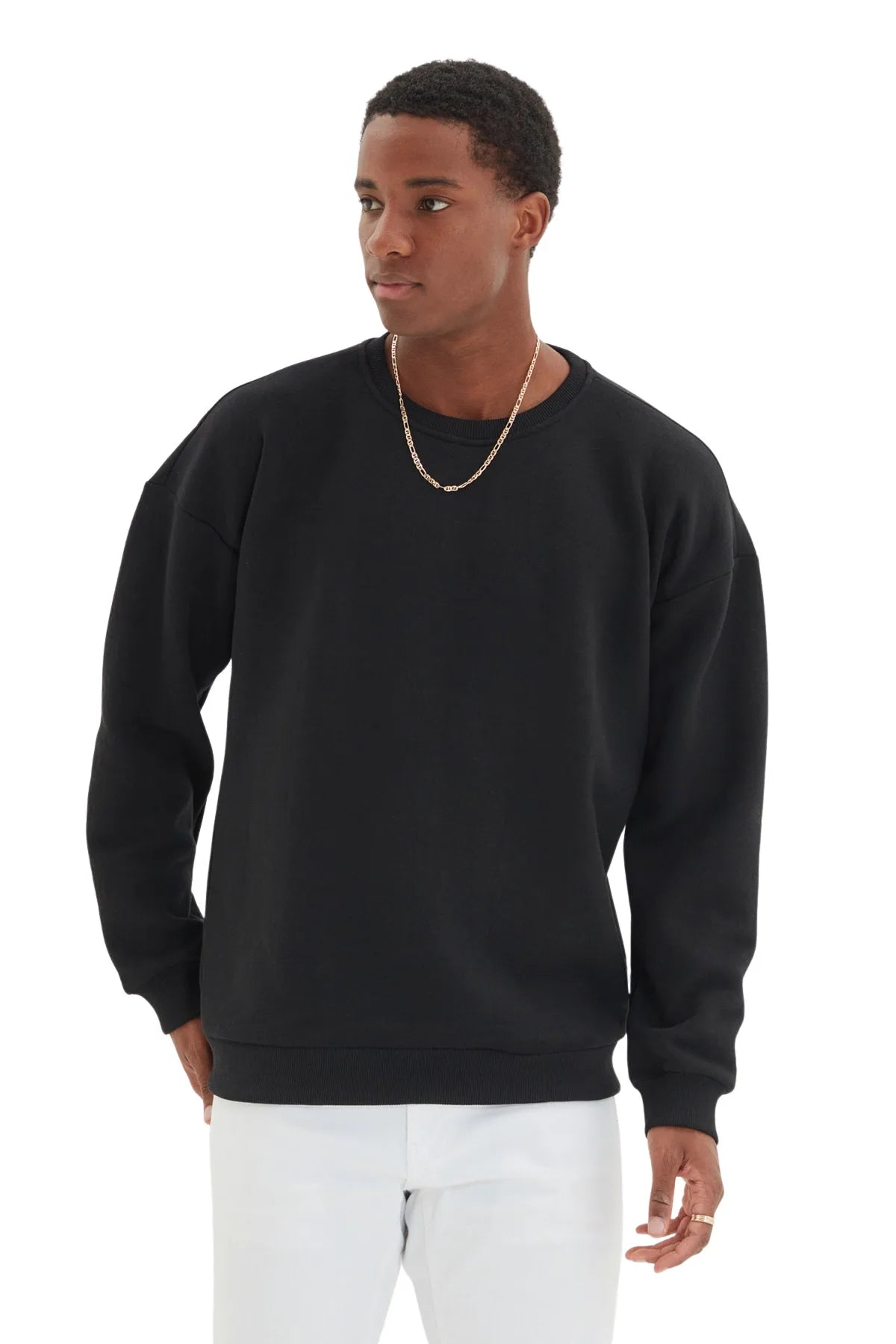 Trendyol Men's galaxy Long Sleeve Oversize Sweatshirts