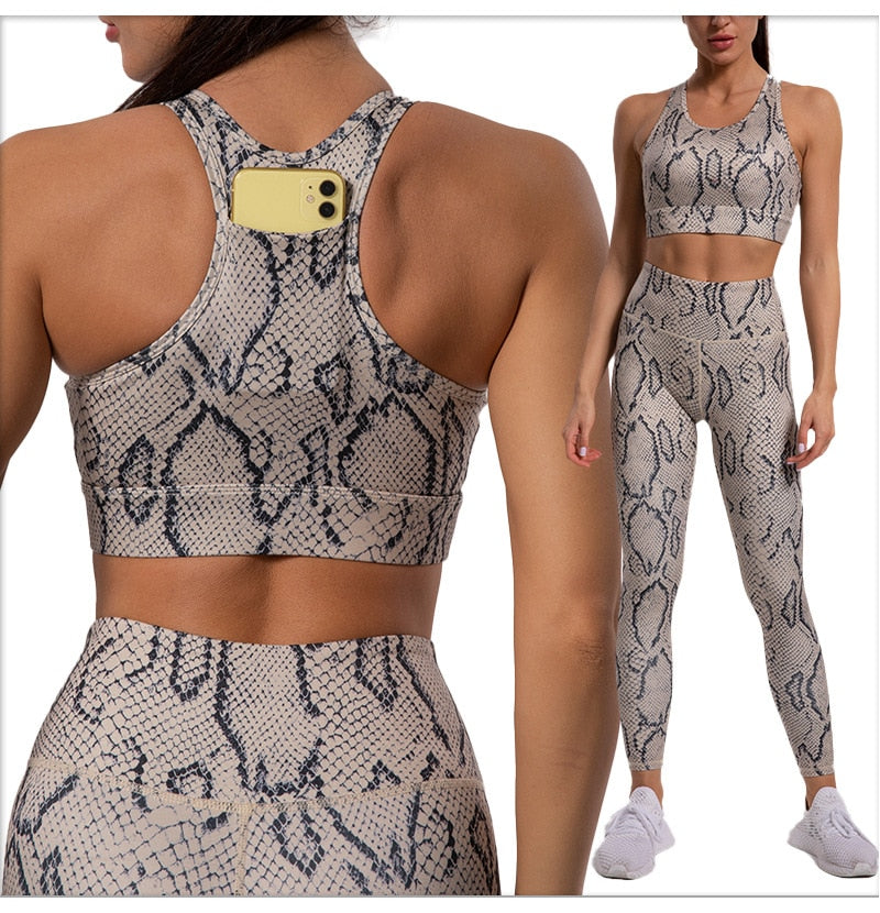 Leopard Print Yoga Set