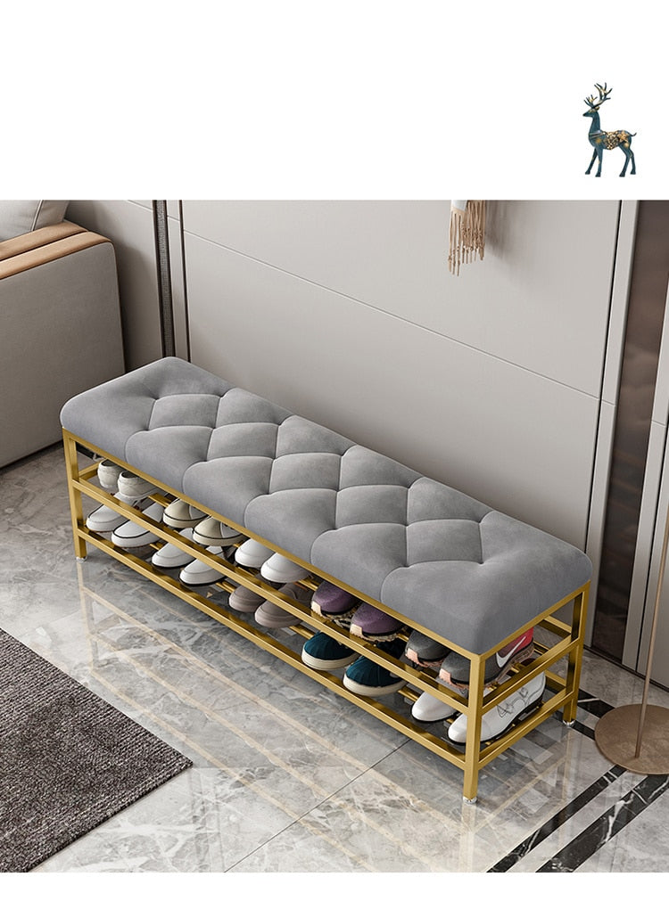 Living Room Sofa Shoe Changing Stool Nordic Hallway Porch Shoe Cabinet Apartment Long Ottomans Dormitory Home Furniture Bench