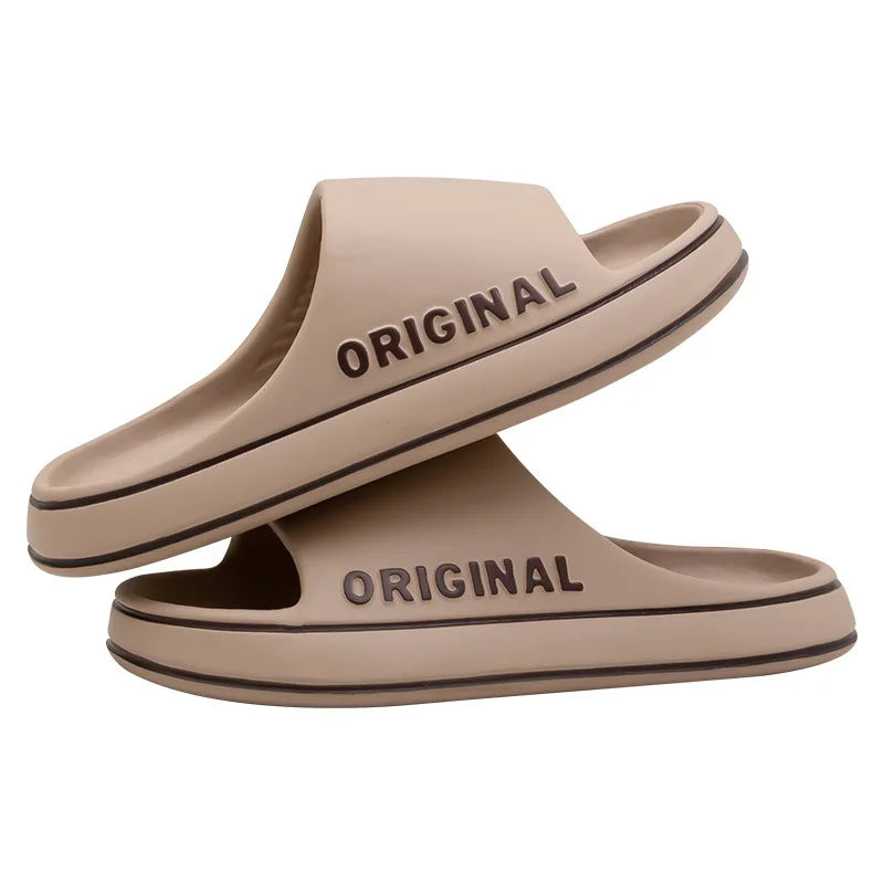 Men Fashion sliders Men Thick Sole Summer Beach Slides Bathroom Anti Slip Slippers