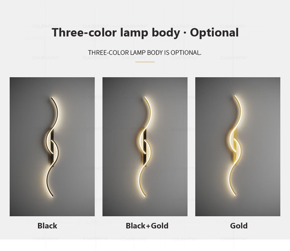 Modern LED Wall Lamp Minimalist Bedroom Bedside Led Sconce Long Strip Lustre Living Room Sofa Home Interior Lighting Fixtures