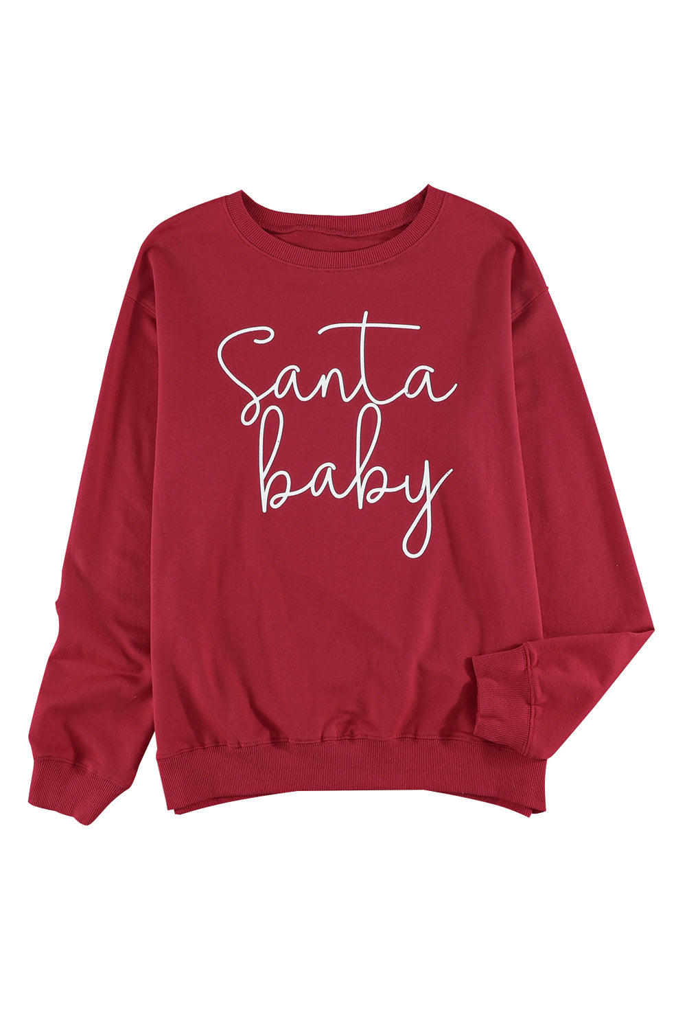 Red Santa Baby Christmas Sweatshirt for Women