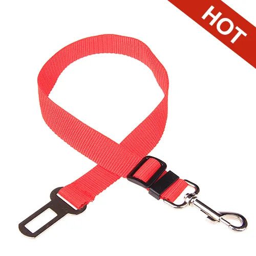 Adjustable Dog Car Seat Belt Pet Seat Vehicle Dog Harness Lead Clip Safety Lever Traction Dog Collars Dog Accessoires - 888kiko