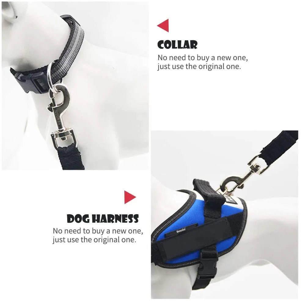 Adjustable Dog Car Seat Belt Pet Seat Vehicle Dog Harness Lead Clip Safety Lever Traction Dog Collars Dog Accessoires - 888kiko