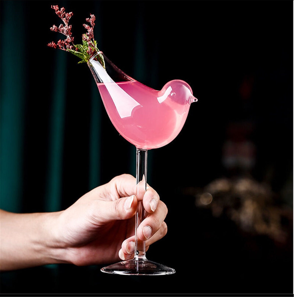 Bird Cocktail Glass