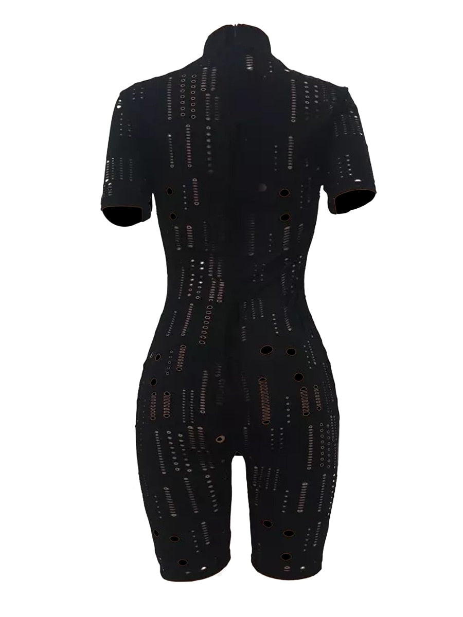 Uitgesny Bodycon Jumpsuit Kortmou