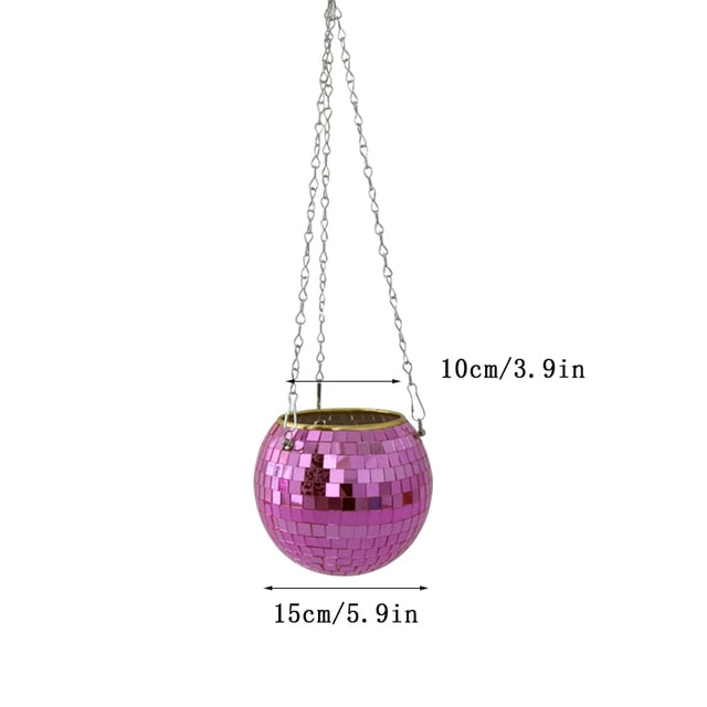 Disco Ball Flower Hang Vaas