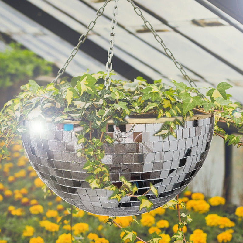 Disco Ball Flower Hang Vaas