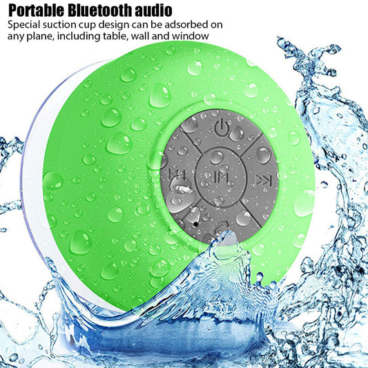 Mini Bluetooth Luidspreker Draagbare Waterdigte Draadlose Handsfree Luidsprekers vir Storte Badkamer Sucker Bluetooth Speaker Sound Box