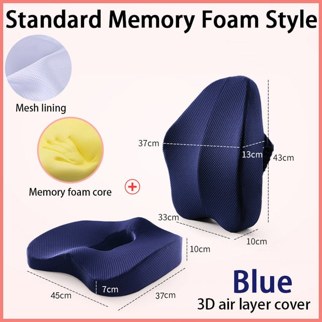 Memory Foam-sitkussing en ortopediese kussing