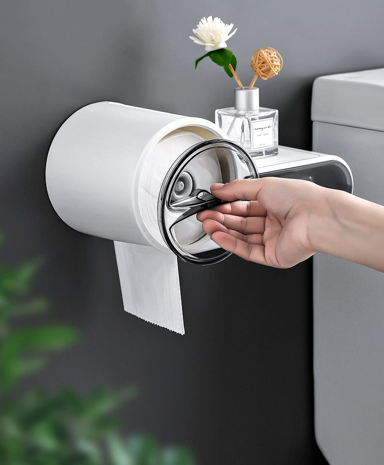 Wall Mounted Bathroom Toilet Paper Holder Paper Tissue Box