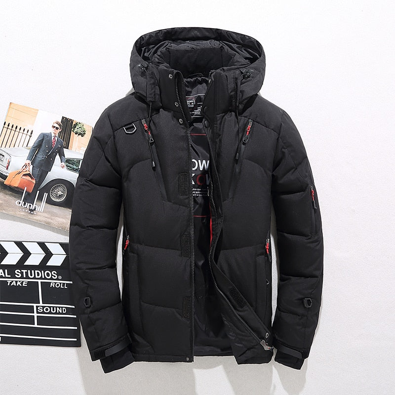 High Quality Overcoat  Down Jacket Men Winter Warm Men Jacket Coat White Duck Down Parka Thick Puffer