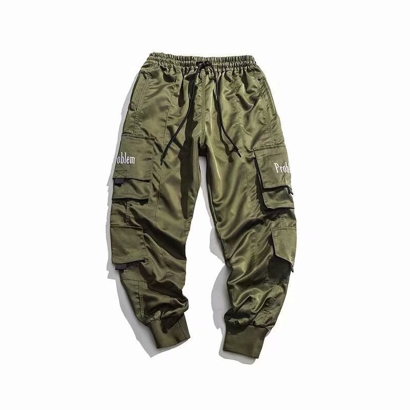 Multi-pocket Harem Hip Pop Pants Trousers Streetwear Sweatpants  Male Casual Fashion Cargo Pants Men