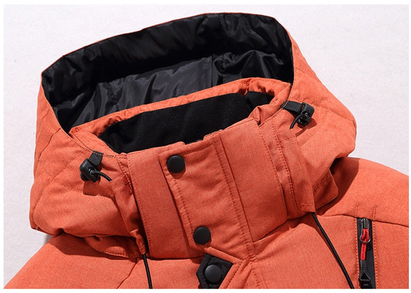 High Quality Overcoat  Down Jacket Men Winter Warm Men Jacket Coat White Duck Down Parka Thick Puffer