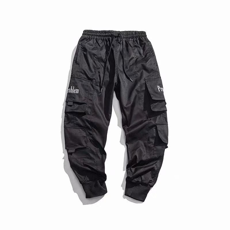 Multi-pocket Harem Hip Pop Pants Trousers Streetwear Sweatpants  Male Casual Fashion Cargo Pants Men