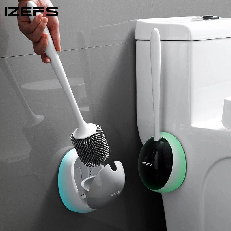 IZEFS Silicone Toilet Brush For WC Accessories