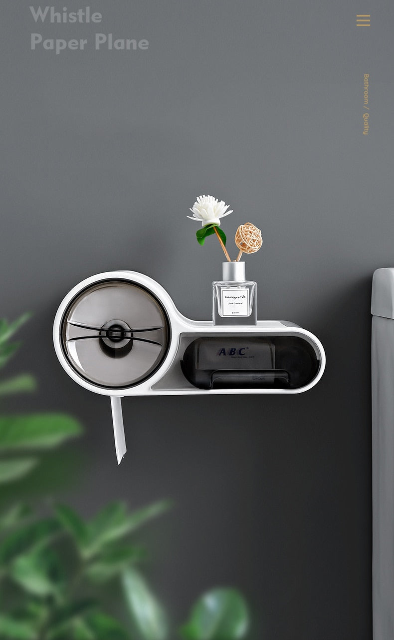 Wall Mounted Bathroom Toilet Paper Holder Paper Tissue Box