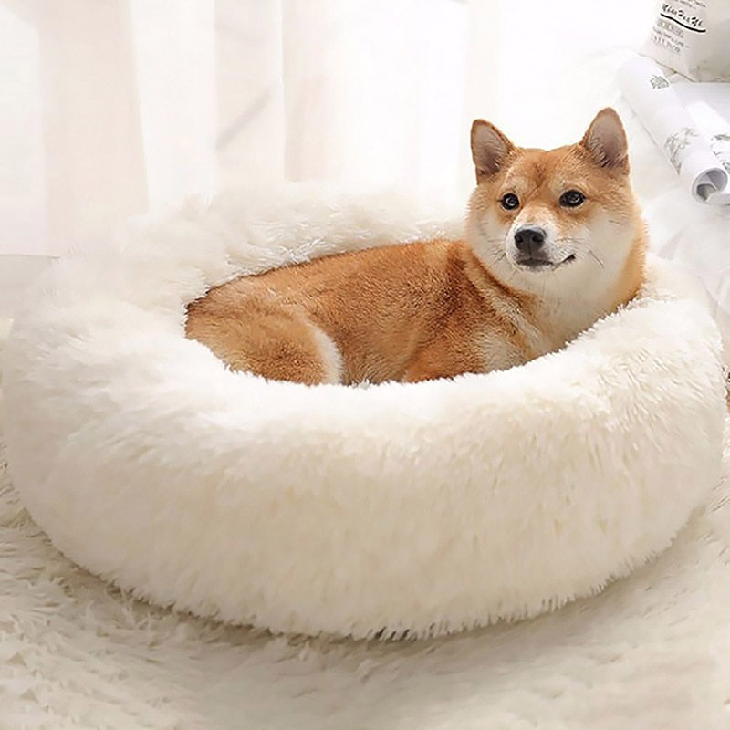 Super Soft Cat & Dog Bed Comfortable Donut Round