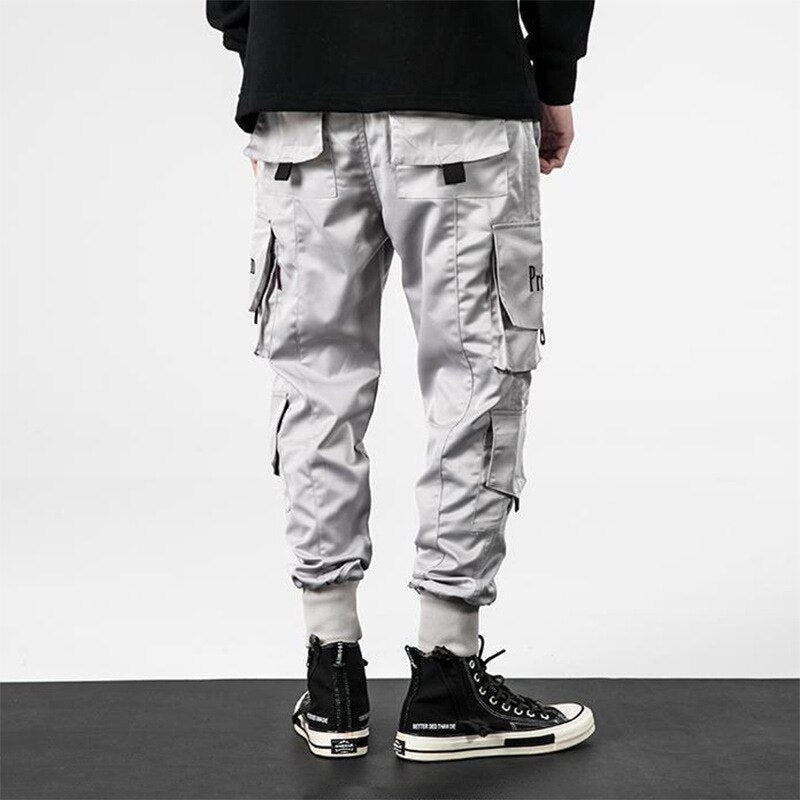 Multi-pocket Harem Hip Pop Pants Trousers Streetwear Sweatpants  Male Casual Fashion Cargo Pants Men