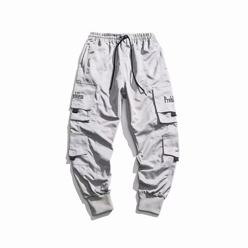 Multi-pocket Harem Hip Pop Pants Trousers Streetwear Sweatpants  Male Casual Fashion Cargo Pants Men