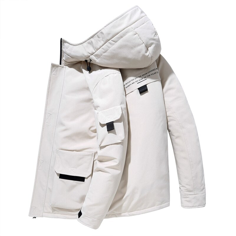 Winter Down Windbreaker Thick Warm Outwear  Parkas Jacket