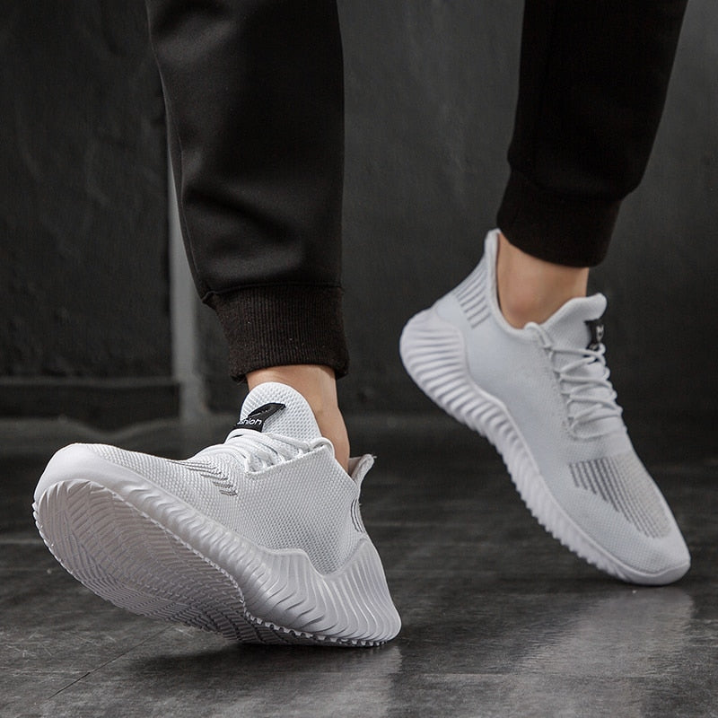 Breathable White Fashion Gym Casual Light Walking trainers