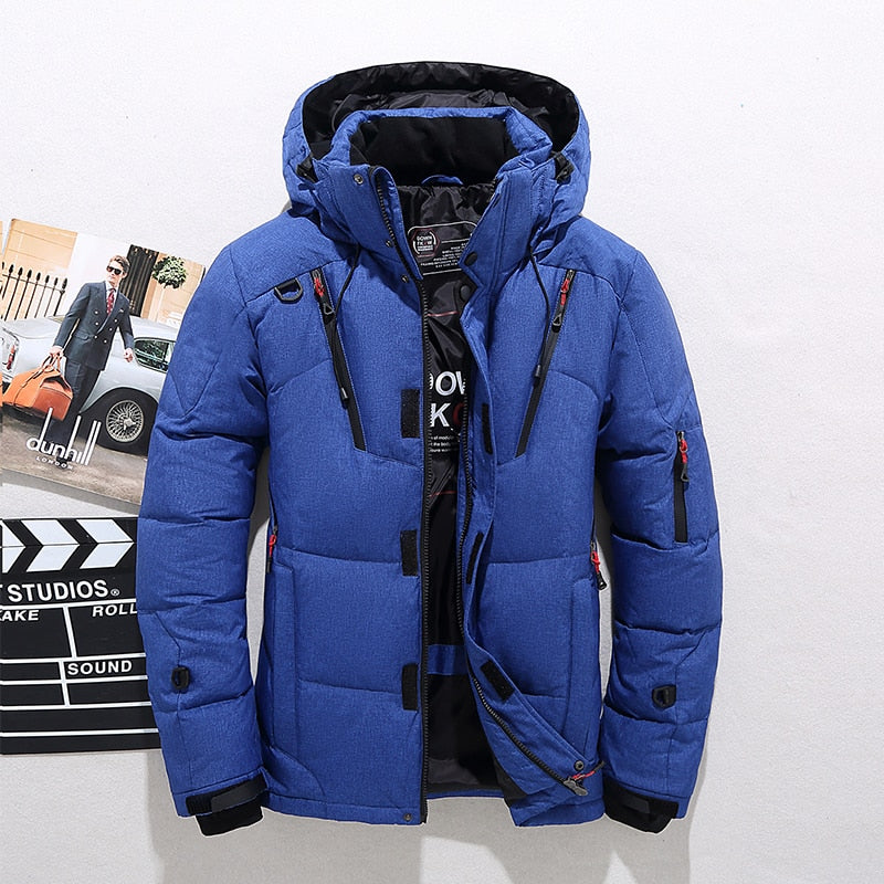 High Quality Overcoat  Down Jacket Men Winter Warm Men Jacket Coat White Duck Down Parka Thick Puffer