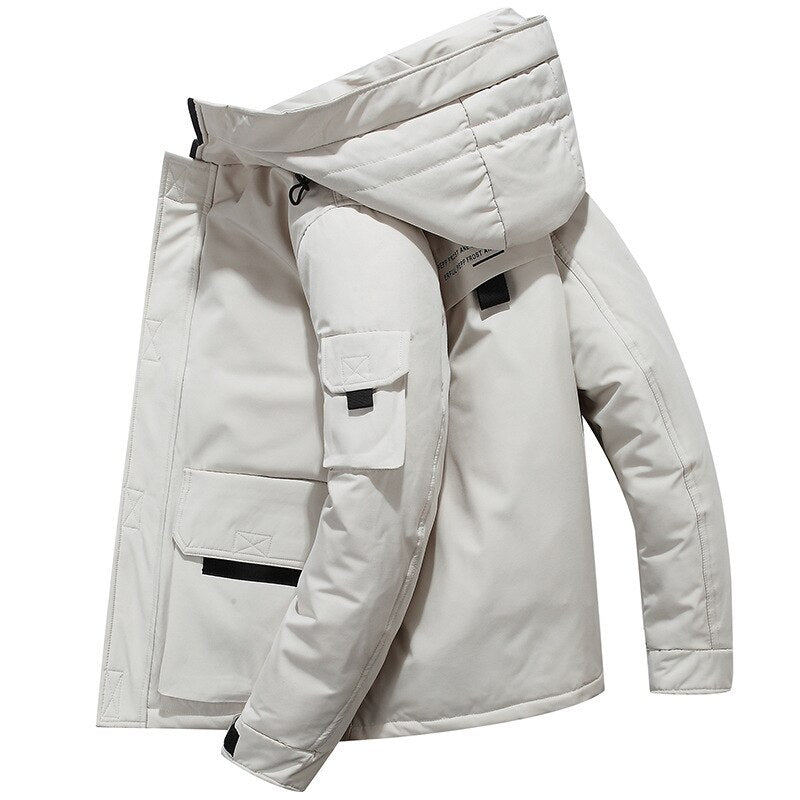 Winter Down Windbreaker Thick Warm Outwear  Parkas Jacket