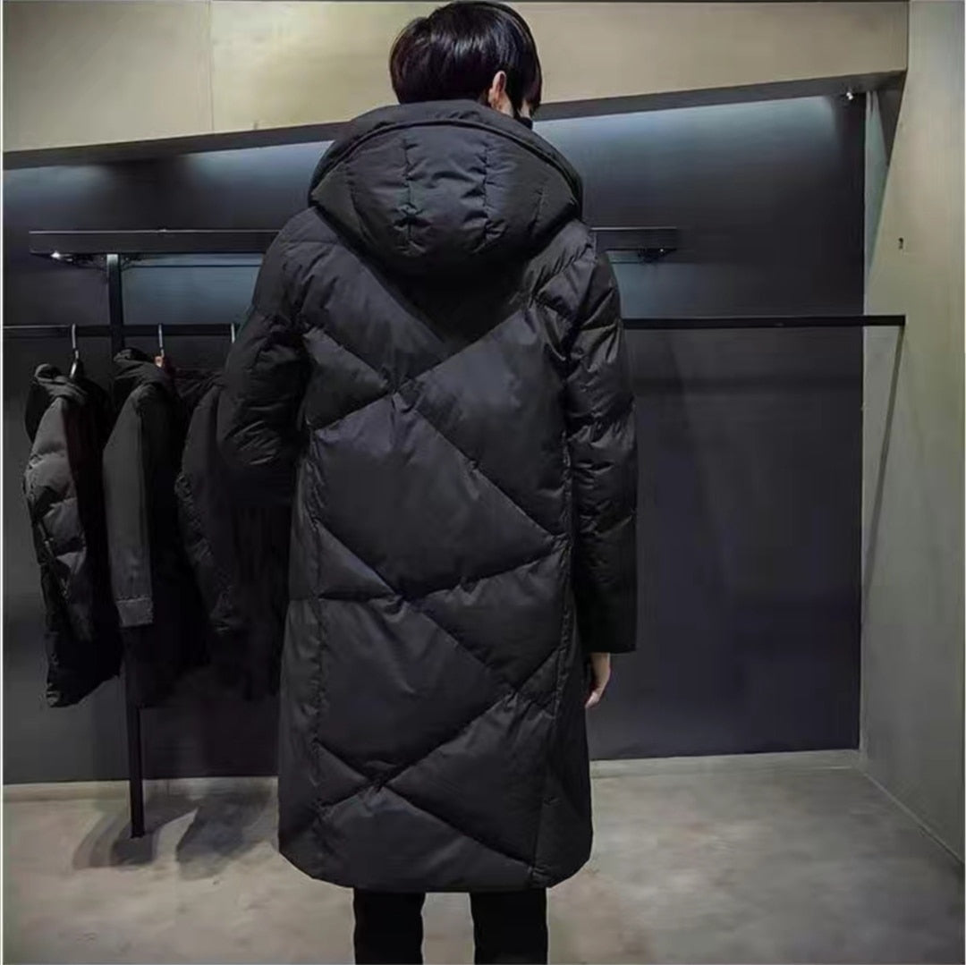 New Parka Men Thick Warm Long Coats Men High quality Hooded jacket