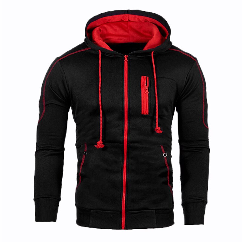 Winter Set Men Zipper Hoodies + Sweatpants 2 Piece Suit Hooded Casual Sets Male Clothes