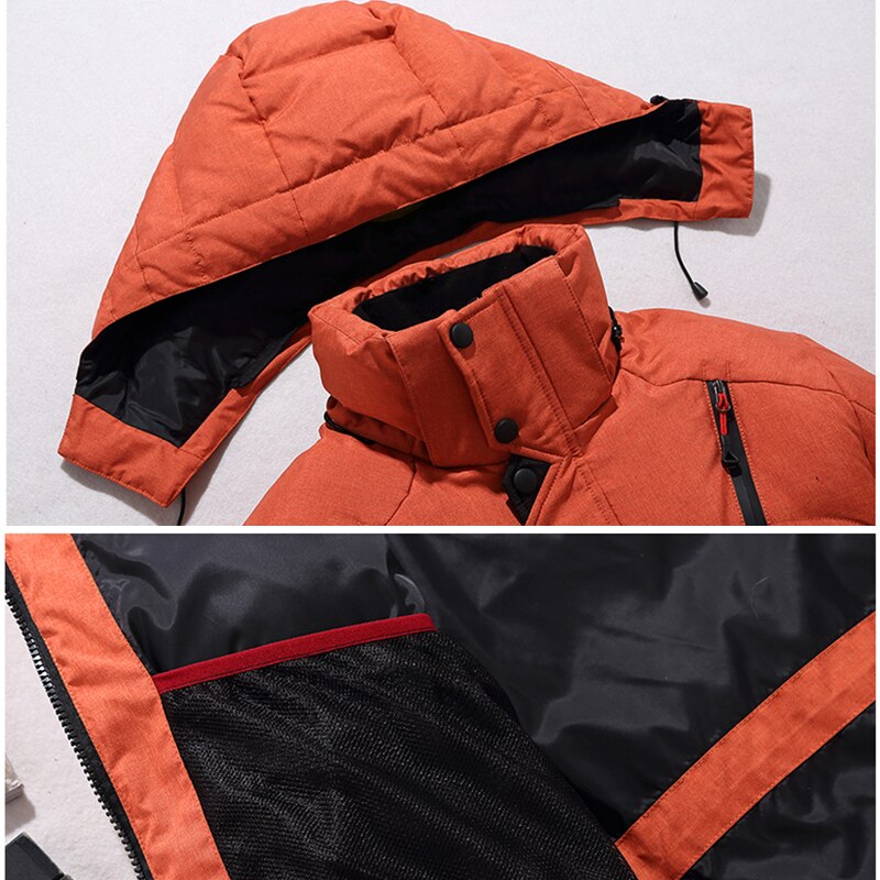 High Quality Overcoat  Down Jacket Men Winter Warm Men Jacket Coat White Duck Down Parka Thick Puffer