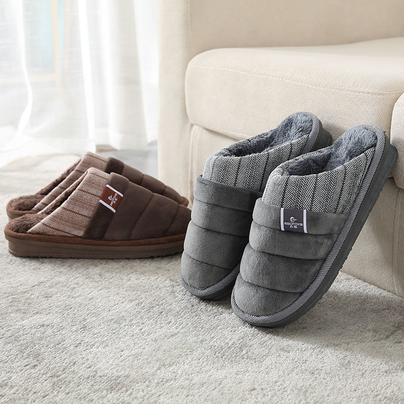 Winter Non-slip Platform Shoes Warm Furry Slippers