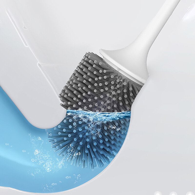 IZEFS Silicone Toilet Brush For WC Accessories