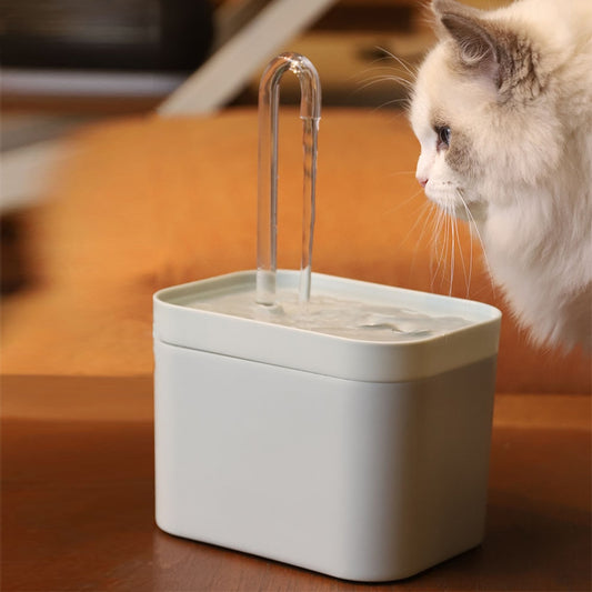 Cat Water Fountain Auto Filter USB Electric Mute Cat Drinker Bowl 1.5L