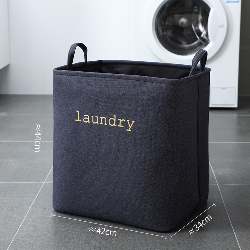 Portable Felt Handy Dirty Clothes Storage Basket Bathroom Laundry Basket Environment Living Room Kids Toy Clothes Baskets