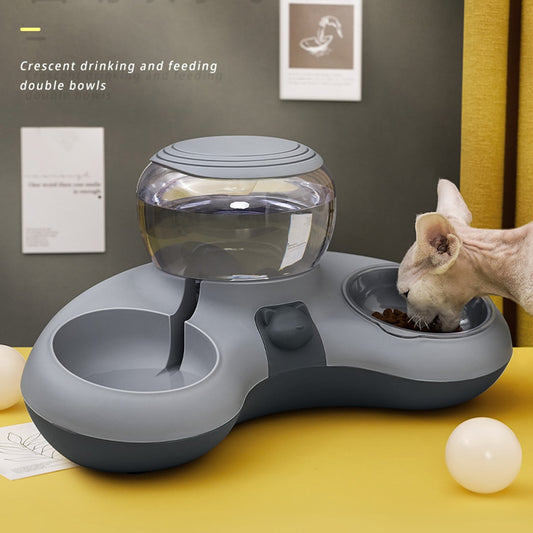 VKTECH Pet Cat Bowl Automatic Feeder Dog Cat Food