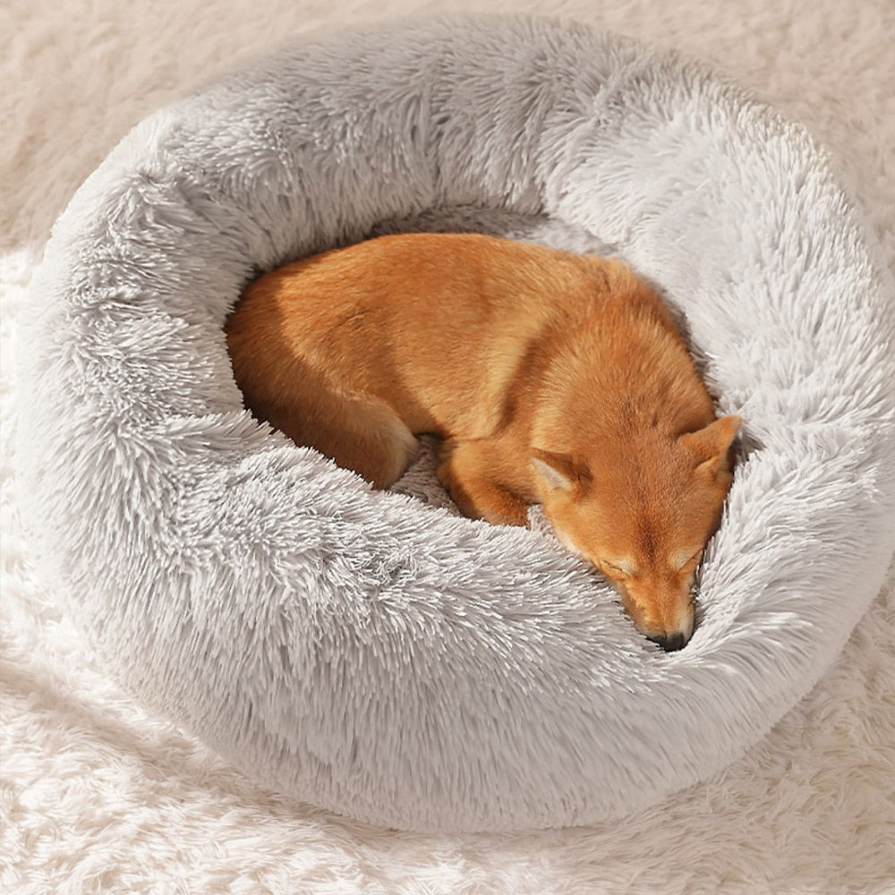 Super Soft Cat & Dog Bed Comfortable Donut Round