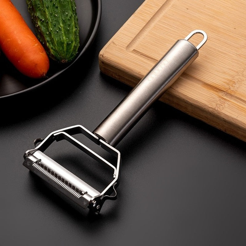 Vegetable Peeler Stainless Steel Melon Planer Double-Head Peeler