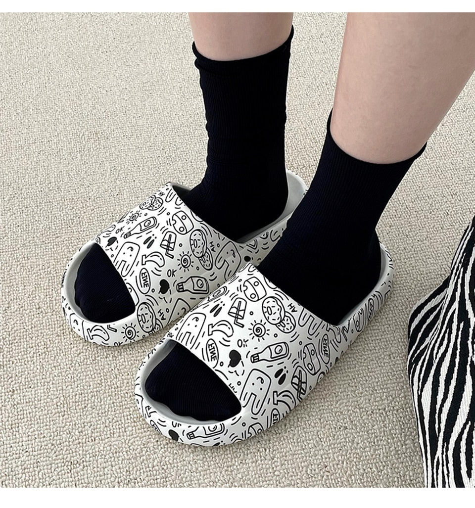 Printed Beach Sandals Anti Slip