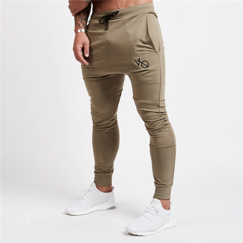 Men Cotton Pullover Hoodie Sweatpants Two Piece Jogger Gym Running Training Sportswear Men Clothing