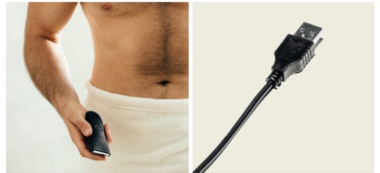 Liggaamsnyer vir mans Herlaaibare balle Velveilig Waterdigte Elektriese Manscaping Trimmer Professionele haarknipper