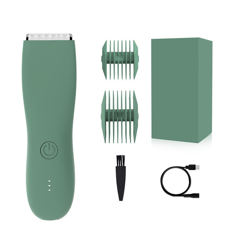 Liggaamsnyer vir mans Herlaaibare balle Velveilig Waterdigte Elektriese Manscaping Trimmer Professionele haarknipper