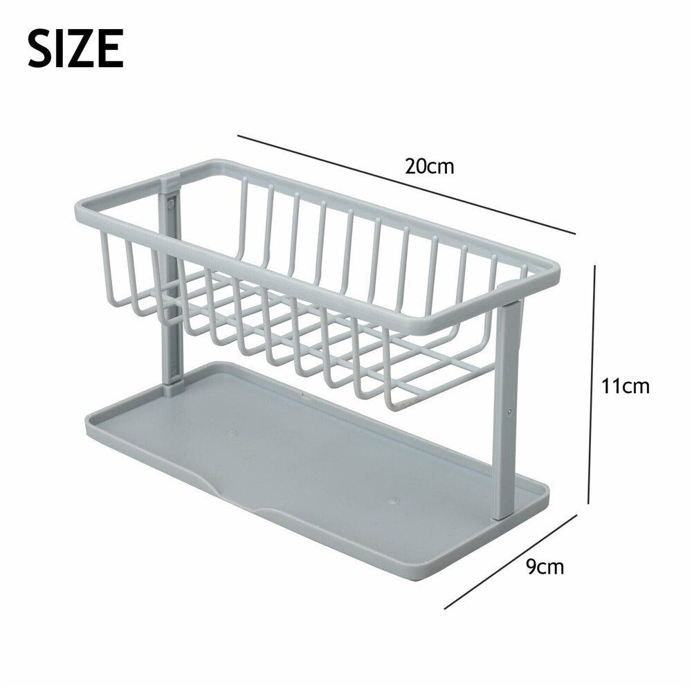 Sink Drain Rack Soap Sponge Toilet Holder Storage Organizer Bathroom Accessories Kitchen Gadget Sets Convenience Utensils Shelf