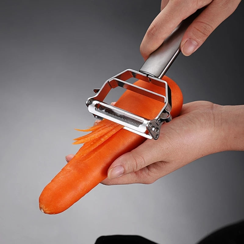 Vegetable Peeler Stainless Steel Melon Planer Double-Head Peeler