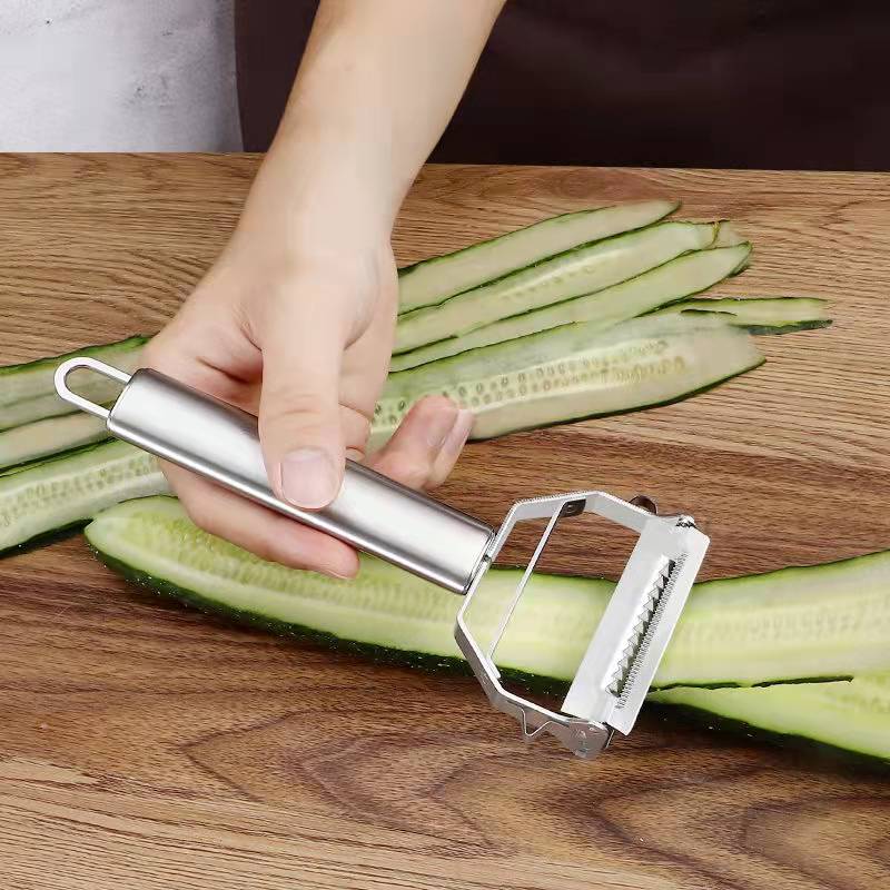 Vegetable Peeler Stainless Steel Melon Planer Double-Head Peeler