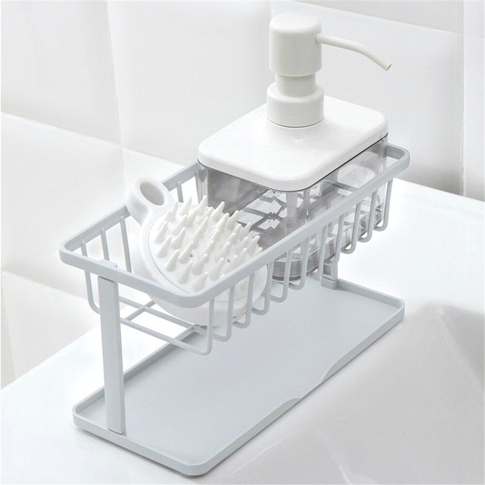 Sink Drain Rack Soap Sponge Toilet Holder Storage Organizer Bathroom Accessories Kitchen Gadget Sets Convenience Utensils Shelf